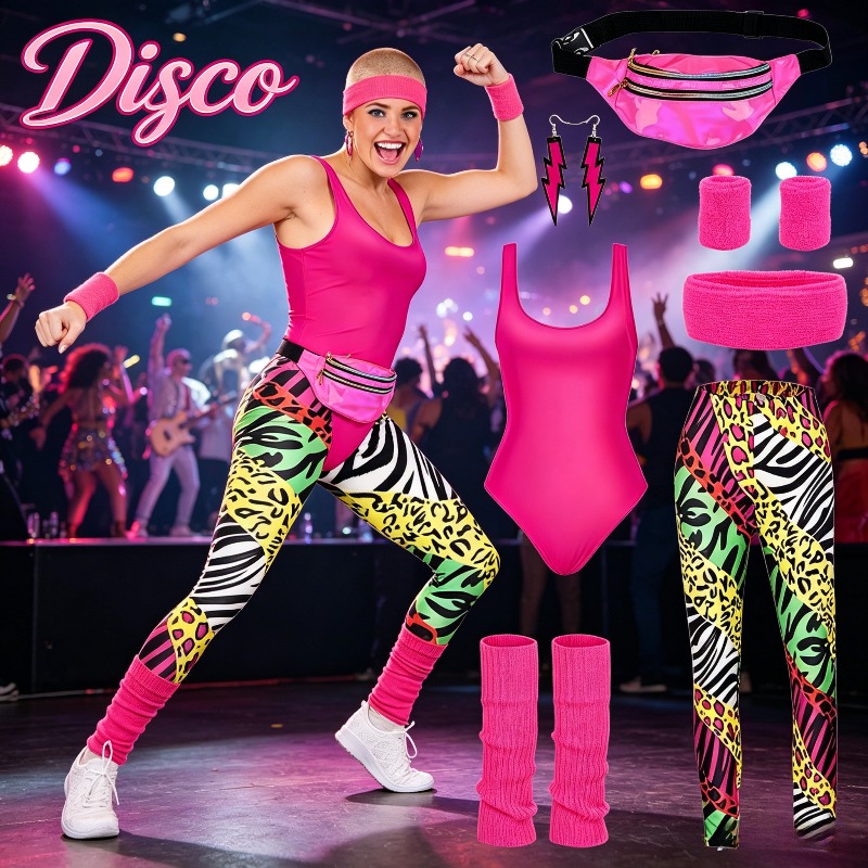 Women'S Accessories In The 80S - Men's and Women's Disco 80s Retro