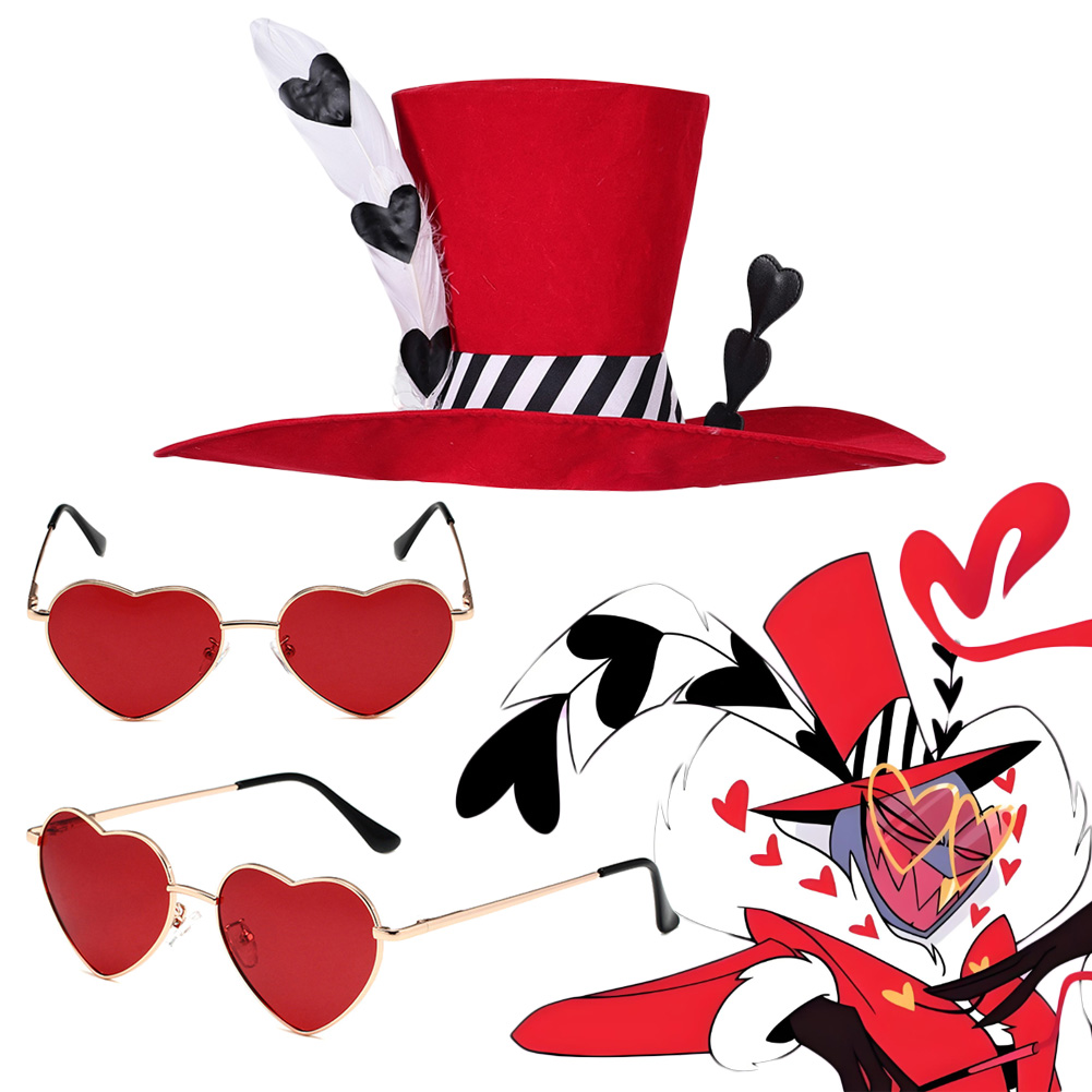 Women'S Valentino Accessories - TV Hazzbin Valentino Cosplay Red Hat