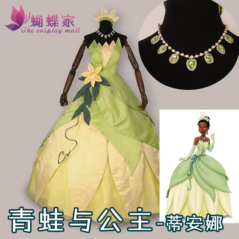 Princess Tiana Dress Cosplay C - огляд і ціна Women Accessories Kit