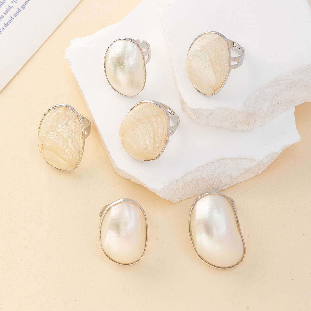 Vintage Chunky Shell Rings for - огляд і ціна Women Accessories Outlet