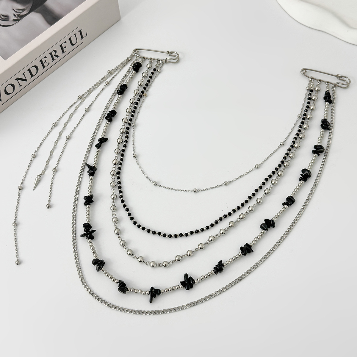Punk Hip Hop Long Crystal Broo - огляд і ціна Women Accessories Trendy