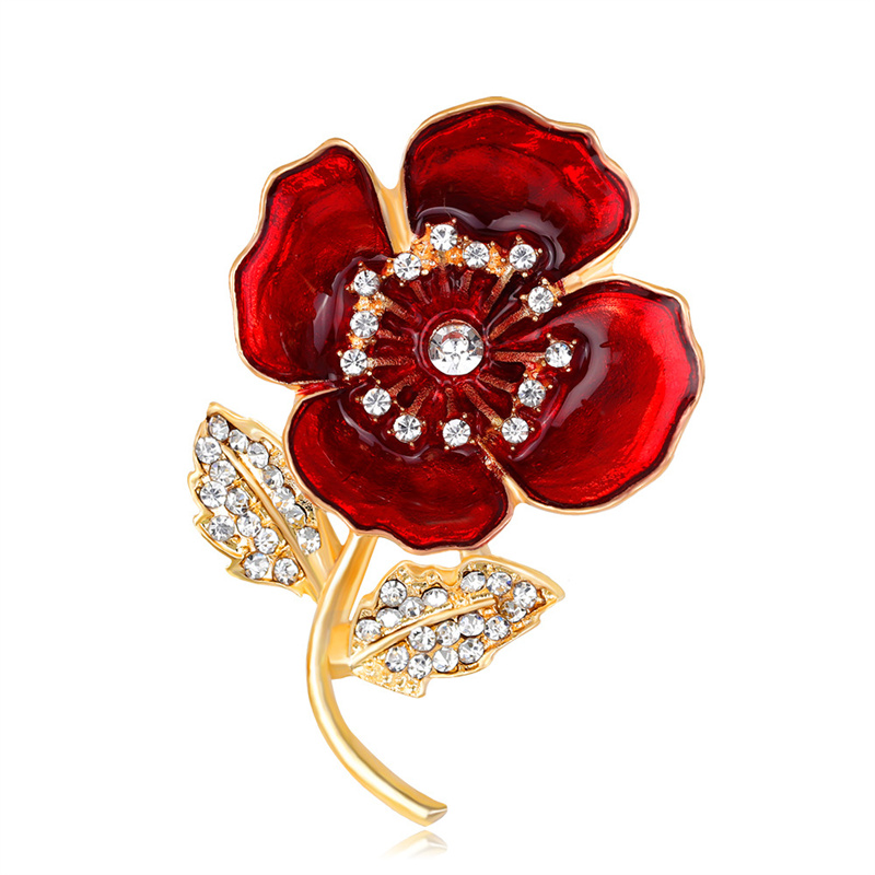 Zinc Alloy Poppy Brooch UK Pri - огляд і ціна Women'S Accessories Uk