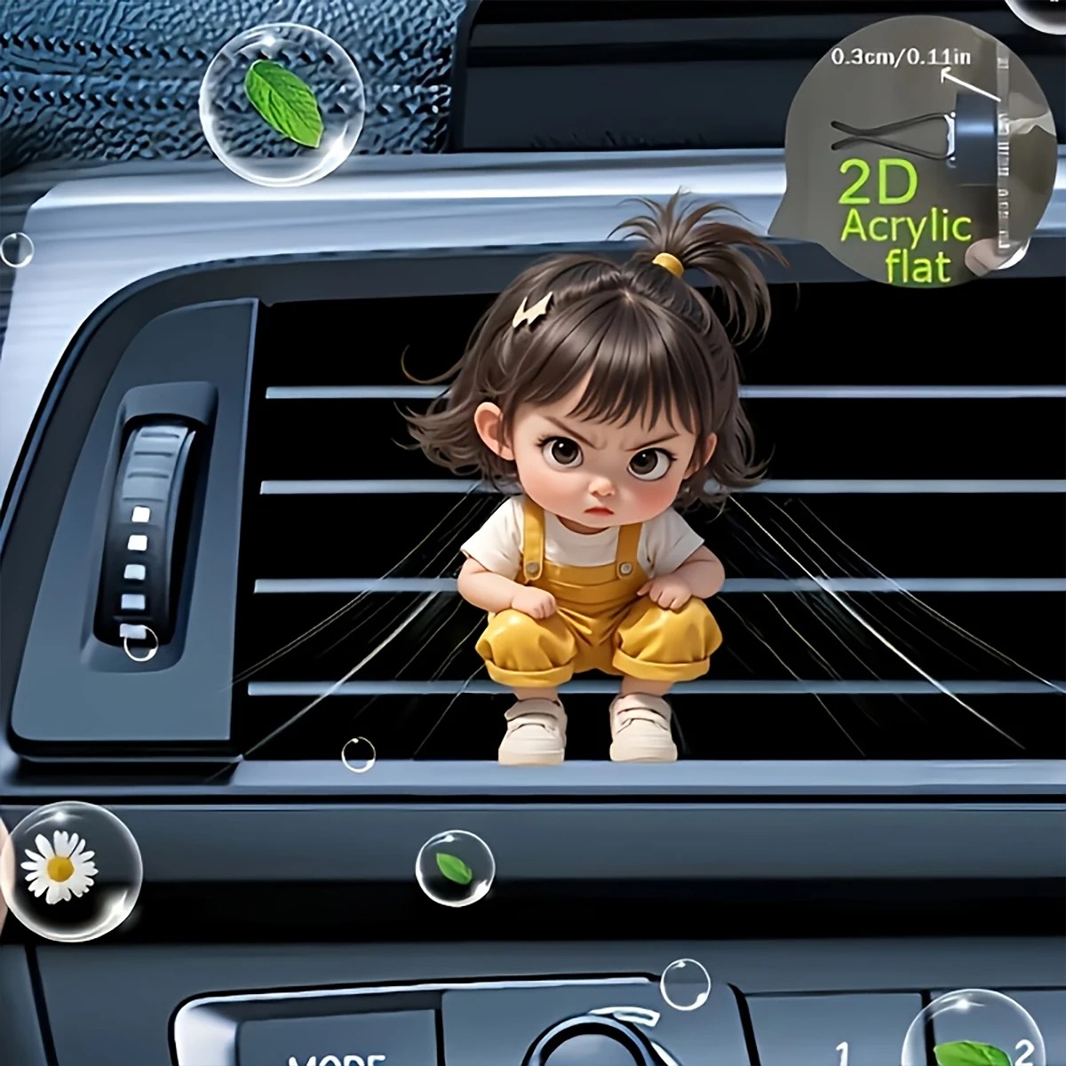 Kawaii Cartoon Angry Little Gi - огляд і ціна Women Accessories Outlet