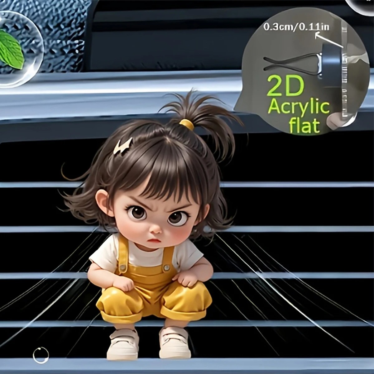 Kawaii Cartoon Angry Little Gi - огляд і ціна Women Accessories Outlet