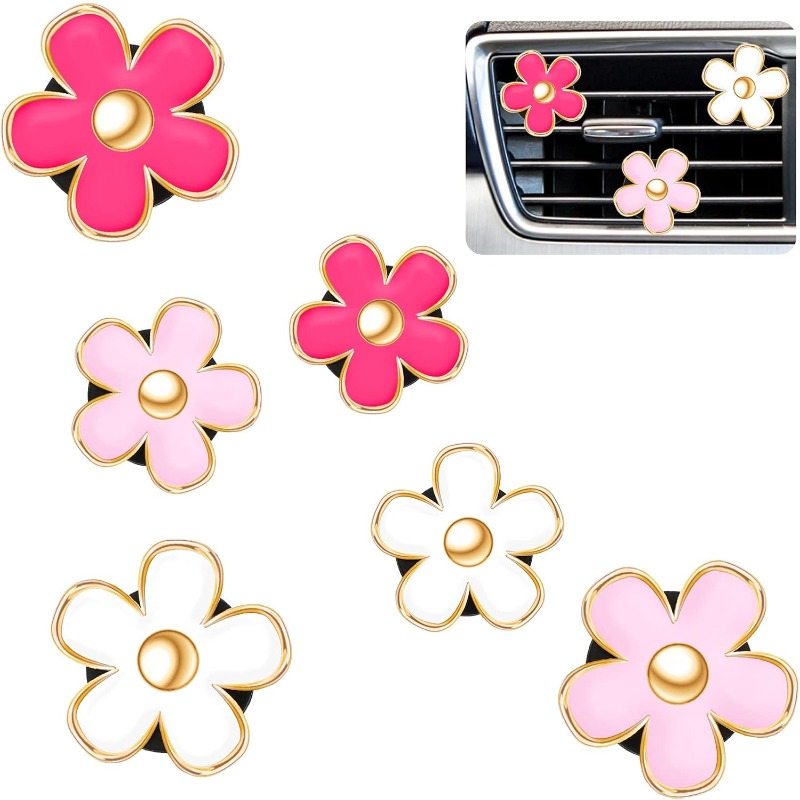 6PCS Daisy Flower Air Vent Cli - огляд і ціна Women Accessories Outlet