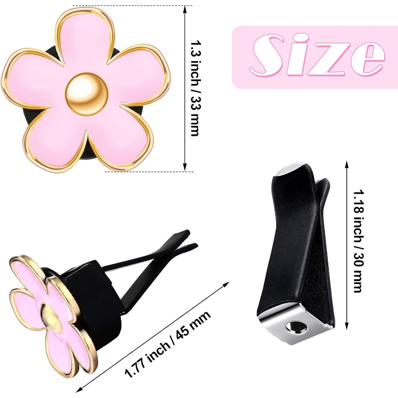 6PCS Daisy Flower Air Vent Cli - огляд і ціна Women Accessories Outlet