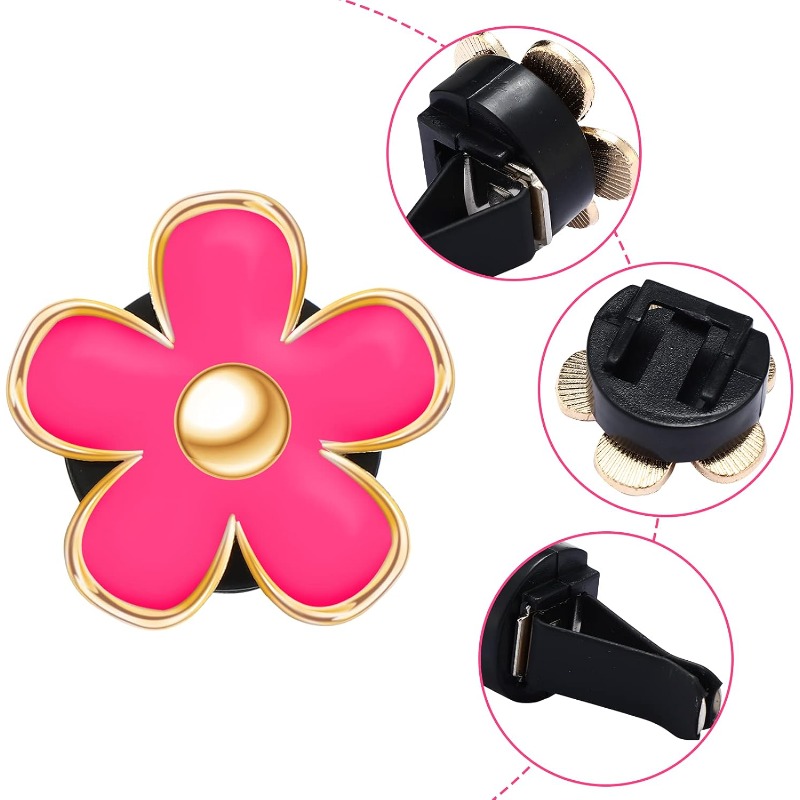 6PCS Daisy Flower Air Vent Cli - огляд і ціна Women Accessories Outlet