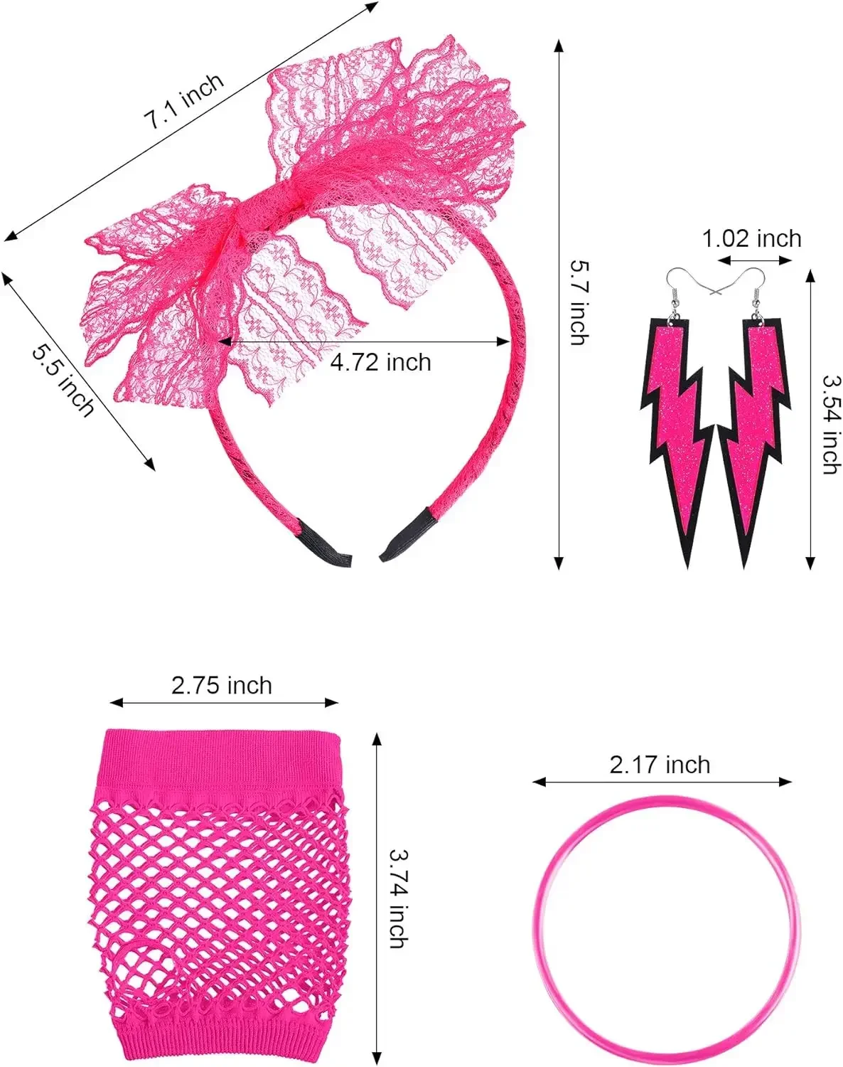 Women Accessory Set Lace Headb - огляд і ціна Women'S Accessories In The 80S