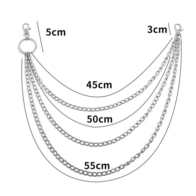 Layer Metal Belt Chain Punk Ho - огляд і ціна Wallet Chain Bag