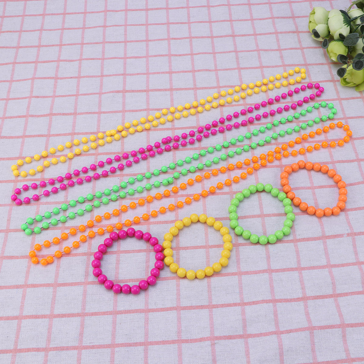 4Pcs Plastic Bead Necklace Wom - огляд і ціна Women'S Accessories In The 80S