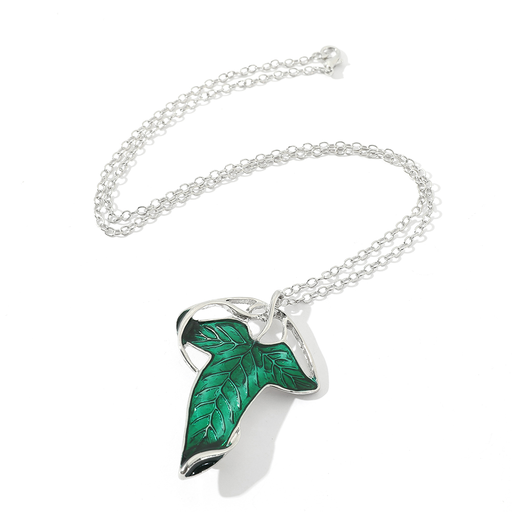 Vintage Green Leaf Pendant Nec - огляд і ціна Women Accessories Trendy