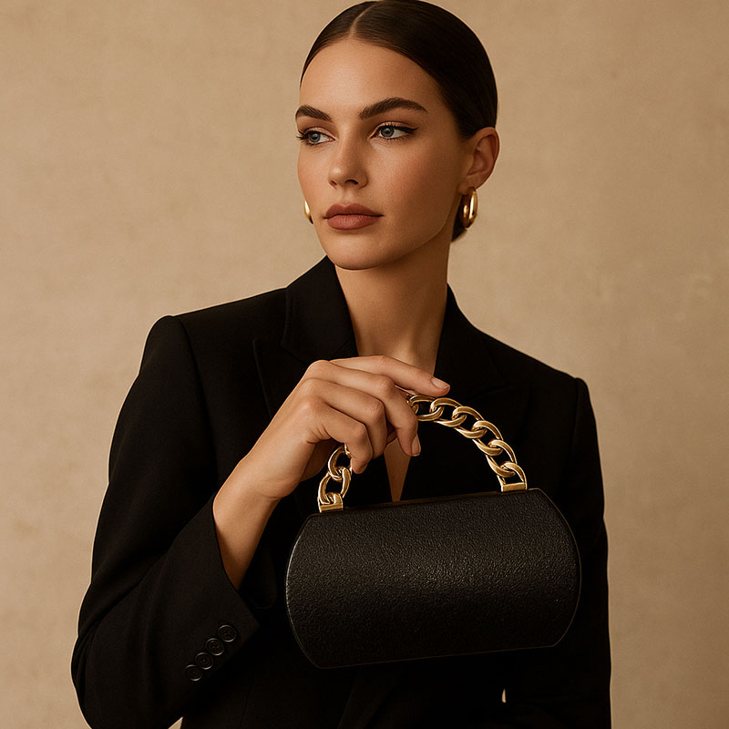 Luxury Gold Metal Buckle Box C - огляд і ціна Wallet Chain Bag
