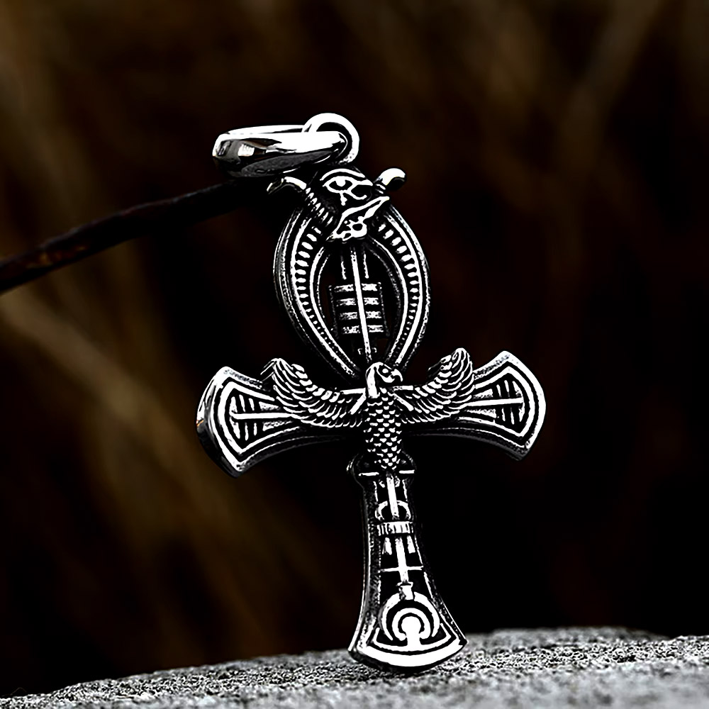 Retro Eagle Ankh Cross Stainle - огляд і ціна Women'S Egyptian Accessories