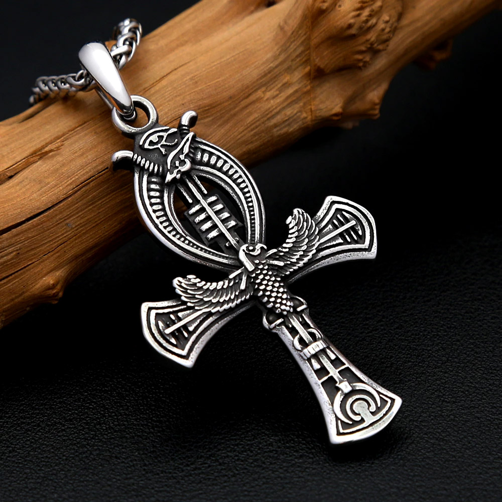 Retro Eagle Ankh Cross Stainle - огляд і ціна Women'S Egyptian Accessories
