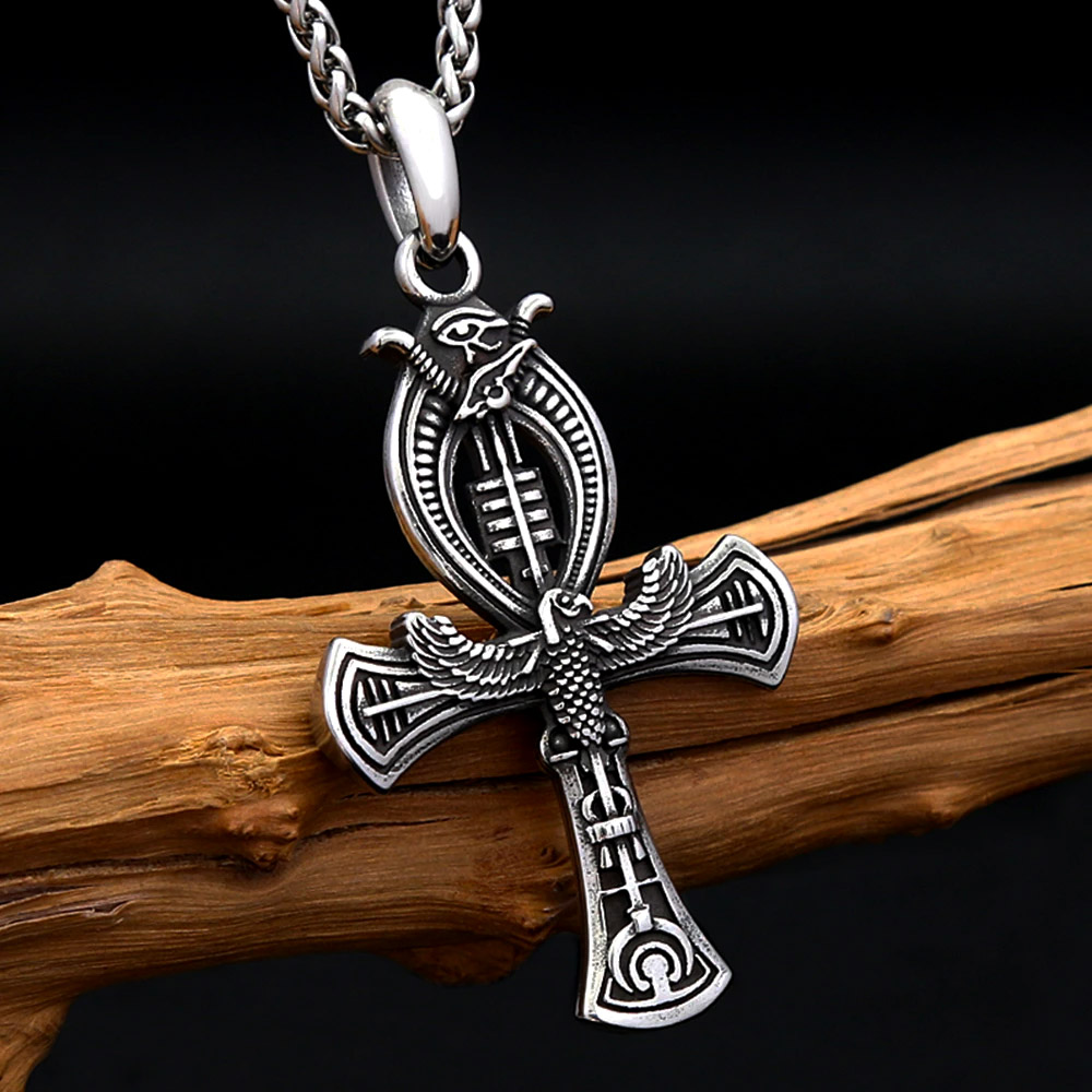 Retro Eagle Ankh Cross Stainle - огляд і ціна Women'S Egyptian Accessories