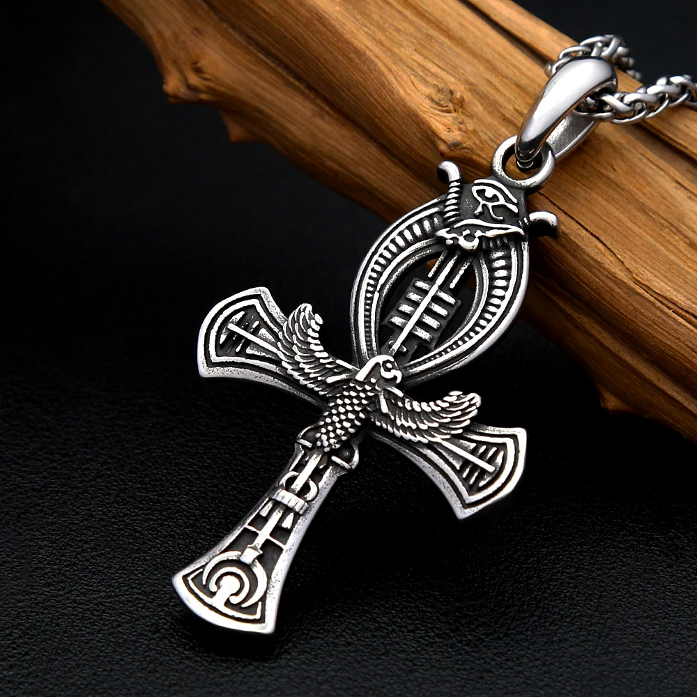 Retro Eagle Ankh Cross Stainle - огляд і ціна Women'S Egyptian Accessories