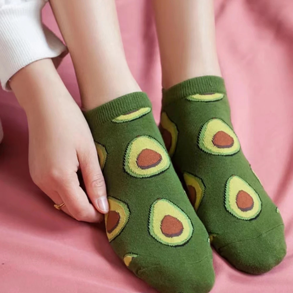 5 Pairs Cartoon Avocado Crew A - огляд і ціна Women'S Ankle Accessories