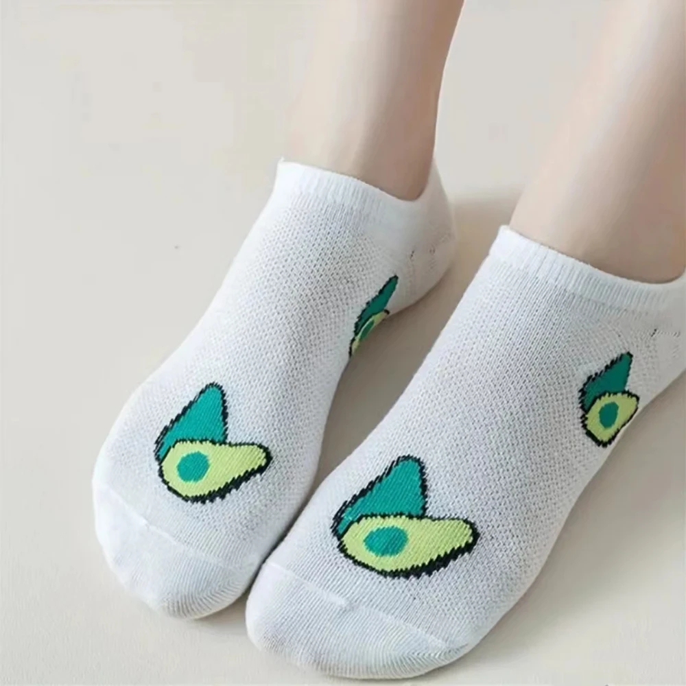 5 Pairs Cartoon Avocado Crew A - огляд і ціна Women'S Ankle Accessories