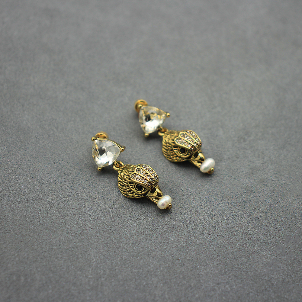 Vintage Eagle Head Stud Earrin - огляд і ціна Women'S Eagles Accessories