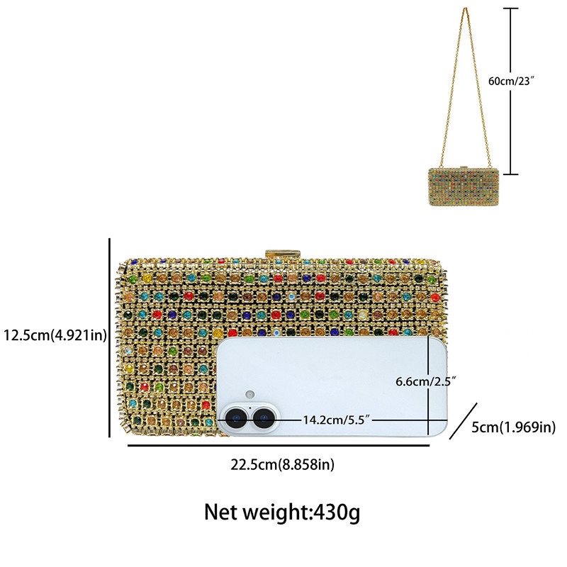 2026 Luxury Fashion Full Rhine - огляд і ціна Wallet Chain Bag
