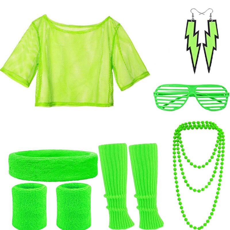 80s Hippie Disco Outfit Set Ne - огляд і ціна Women Accessories Kit