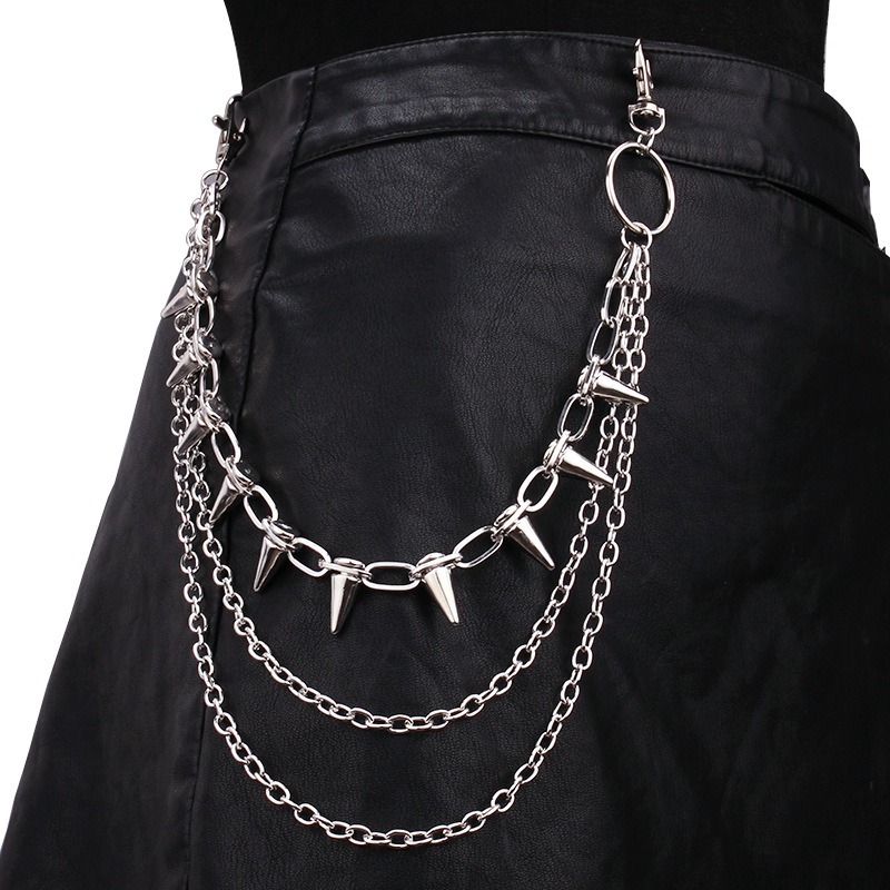 Hip Hop Punk Rock Metal Pants  - огляд і ціна Wallet Chain Bag