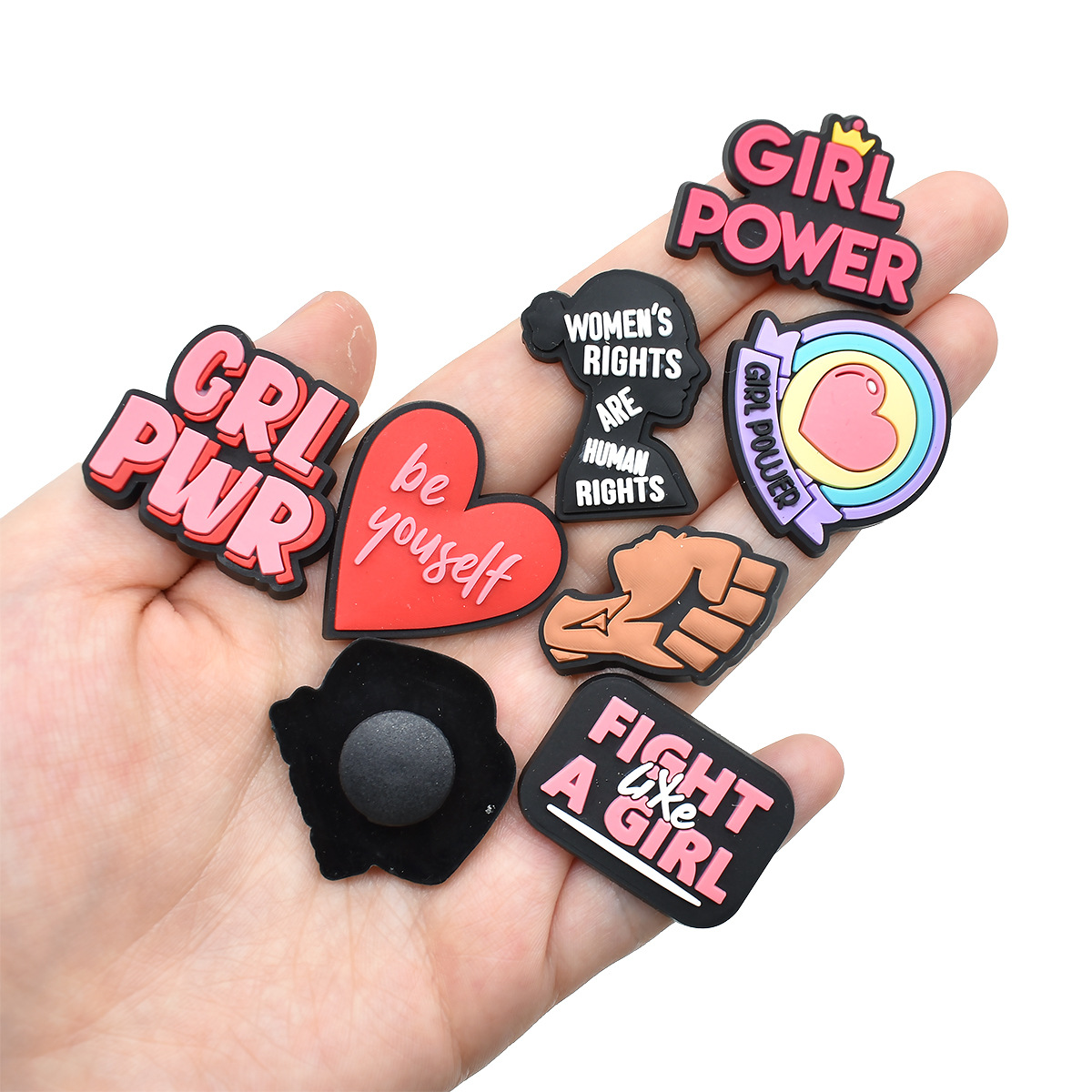 Cute Pink Power Shoe Charms De - огляд і ціна Women'S Accessories For Crocs