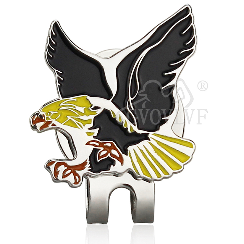 1pc Yellow Eagle Golf Hat Clip - огляд і ціна Women'S Eagles Accessories