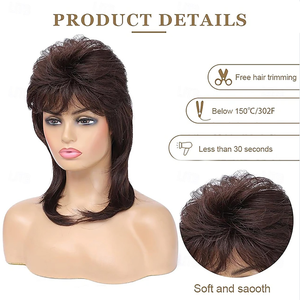 HAIRJOY Synthetic Hair Mullet  - огляд і ціна Women'S Accessories In The 80S